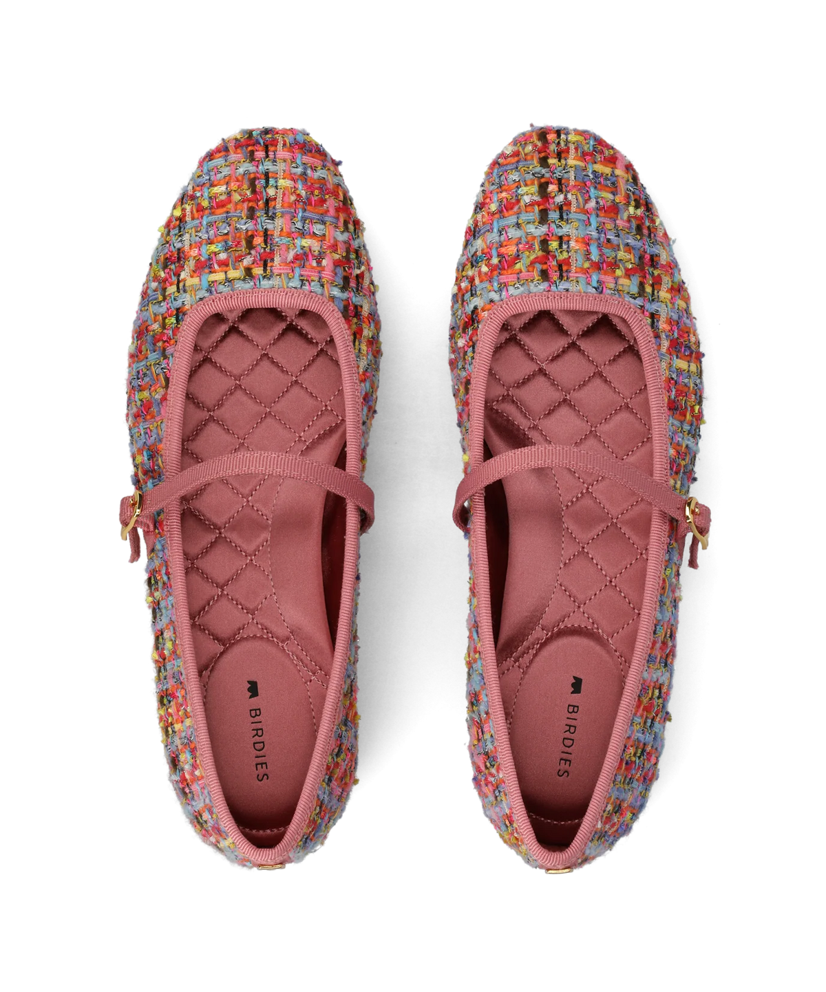 The Hummingbird Mary Jane - Pink Multi Tweed