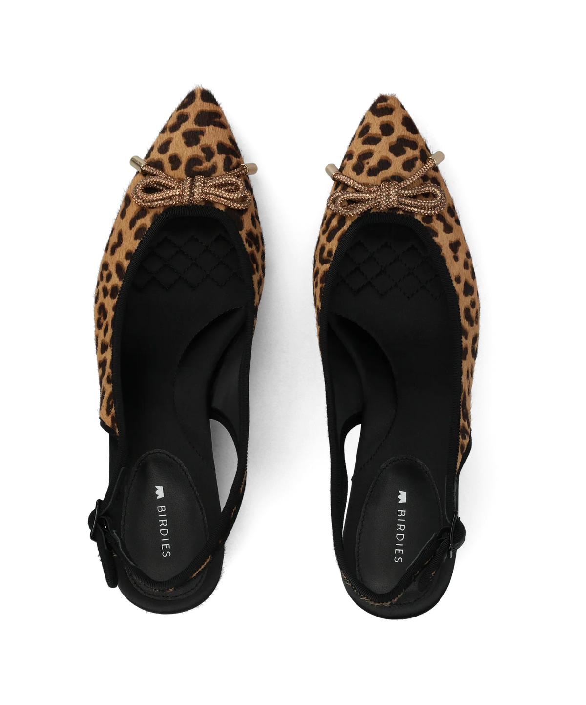 The Goldfinch 40 Slingback - Leopardprint Haircalf