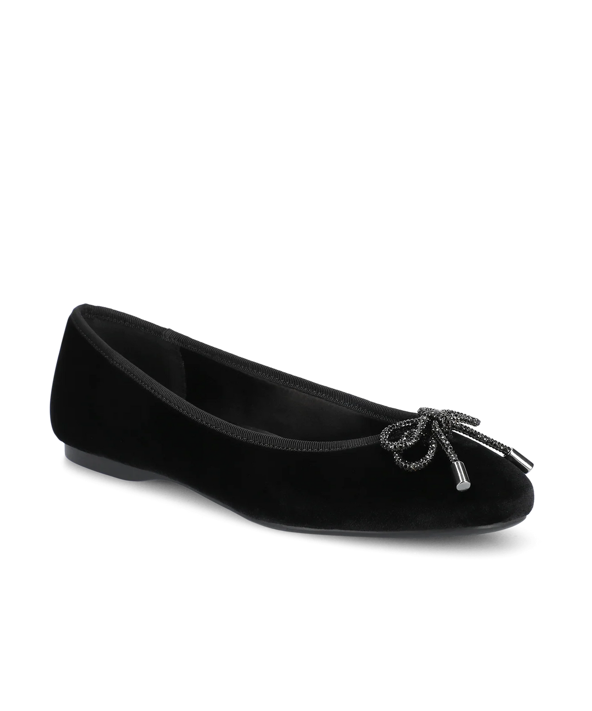 The Hummingbird - Black Velvet Jeweled Bow