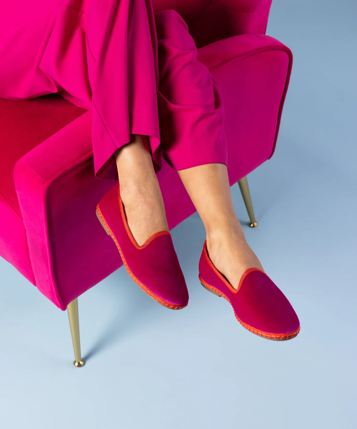 The Heron - Hot Pink Velvet
