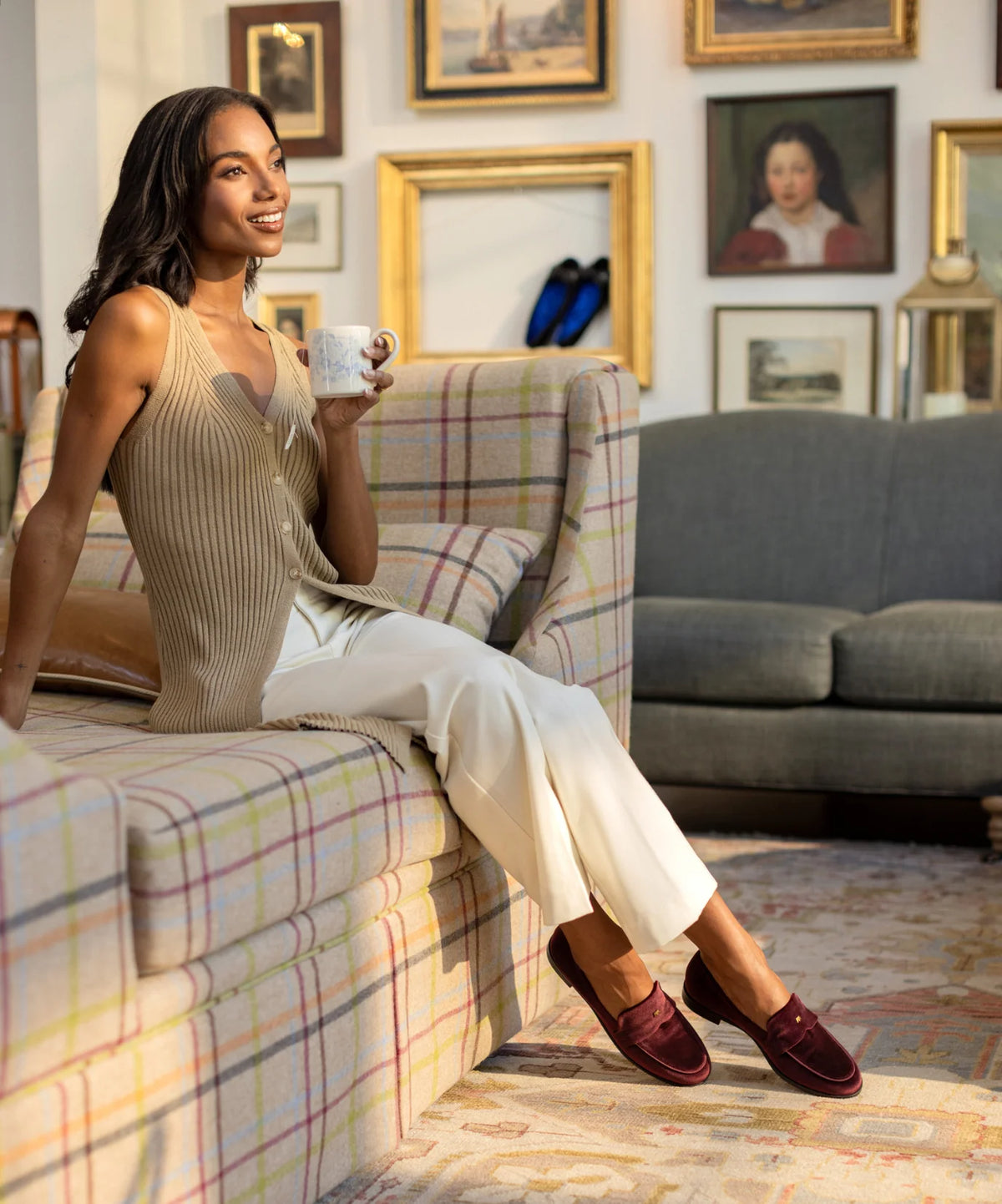 The Starling 20 Loafer - Burgundy Velvet