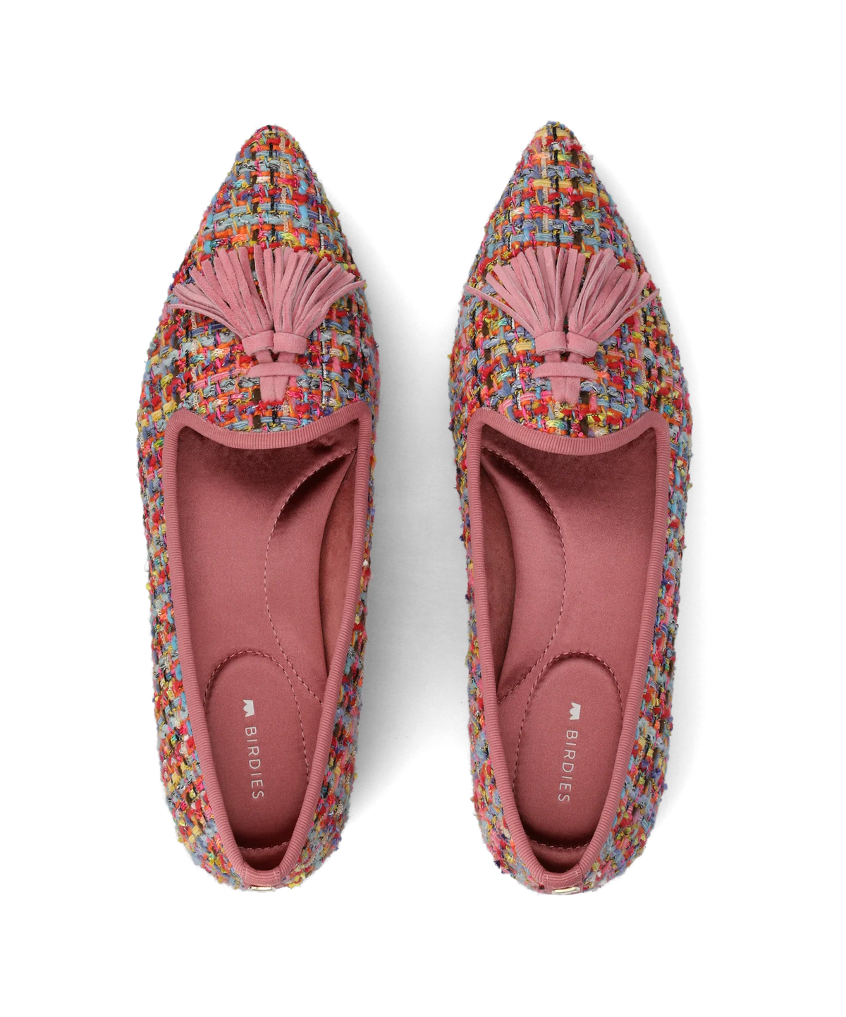 The Starfinch 15 Tassel - Pink Multi Tweed
